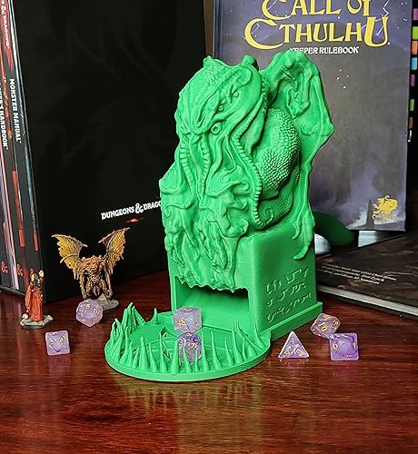Miniatura 3 de Dreaded Cthulhu - Torre de dados (torre + bandeja de tentáculos, verde)