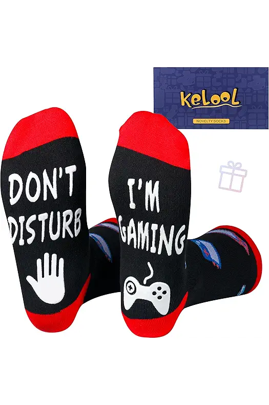 Kelool Do Not Disturb I'm Gaming Socks,Valentines Day...