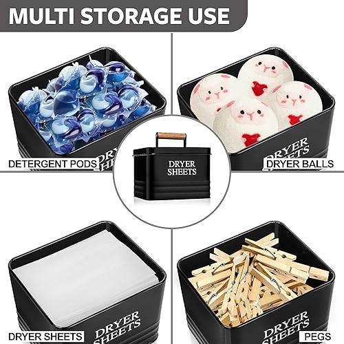 Miniatura 7 de Calindiana Moderno dispensador de detergente líquido para ropa y suavizante de tela, soporte para sábanas de secadora y soporte para cápsulas de