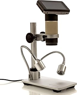 OT-M HDMI Microscope Macro Camera Magnifier | True Digital HD Imaging at 4032 x 3024 Pixel Resolution | 300x Zoom Magnification | Windows 10 Camera App Plug and Play