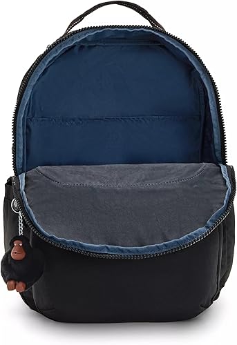 Miniatura 3 de Kipling Seoul - Mochila para portátil extra grande de 17", Negro (True Black 2), Mochila para portátil Seúl extra grande de 17 pulgadas, duradera,