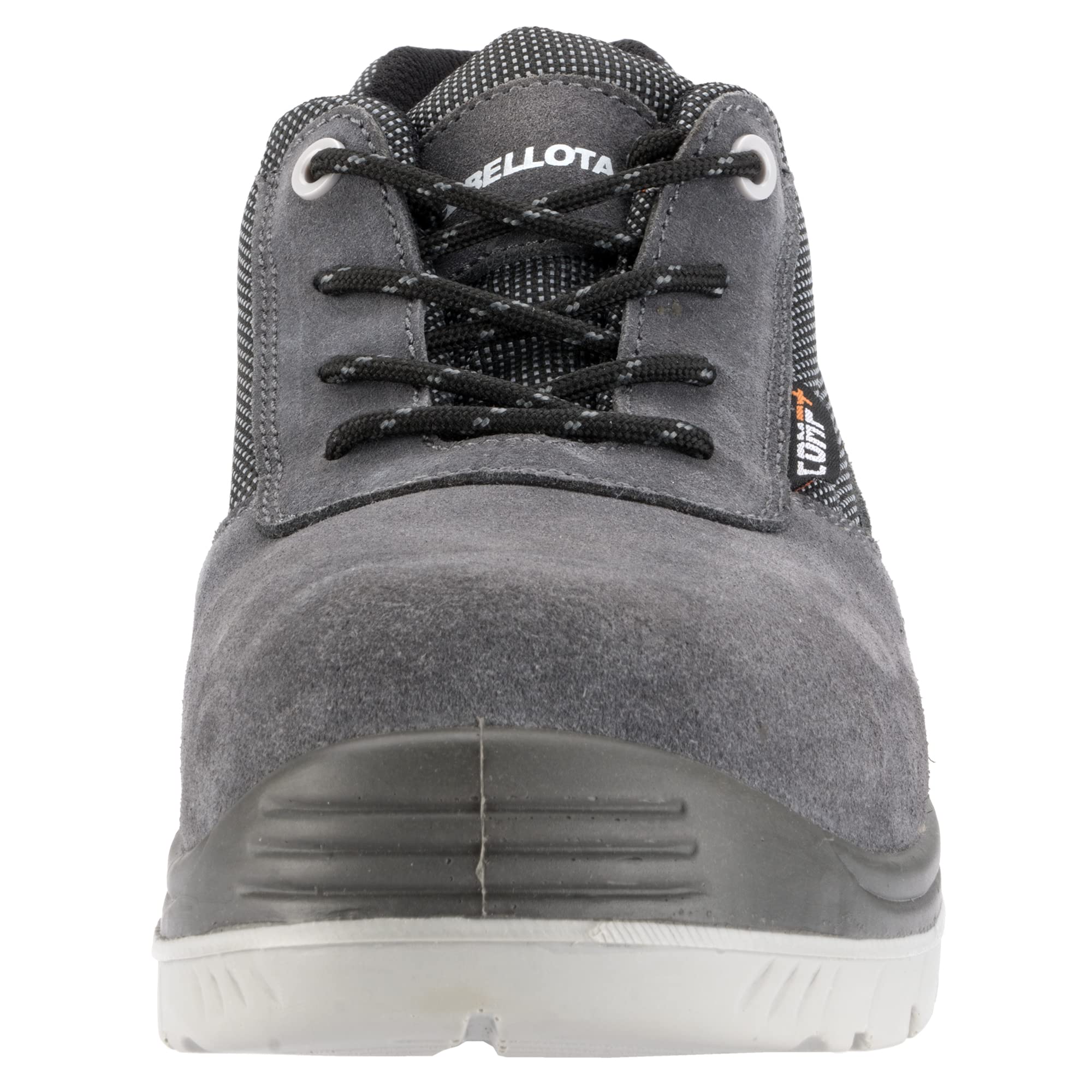 Bellota 72310GJS1P - Zapato de Seguridad Comp+ Gris S1P de Hombre y Mujer de Piel Serraje Transpirable, Acolchada y con Zonas Reforzadas Antiabrasión