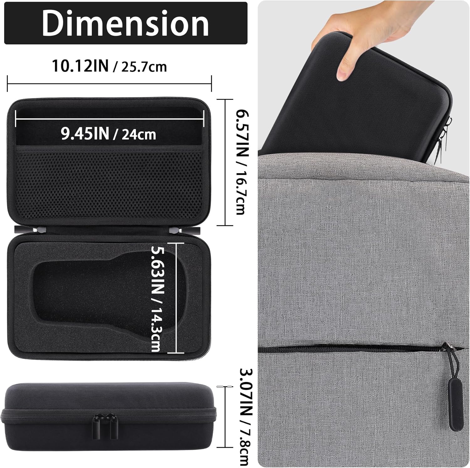 co2CREA Hard Case Replacement for DYMO LabelManager 160 / DYMO LabelManager 280 Rechargeable Portable Label Maker - Image 7