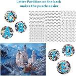 WESEN Jigsaw Puzzle 1000 Piece for Adults, New Swan Stone Castle 1000 Piece Jigsaw Puzzle Adults - 19.75" x 26.75"(70x50cm)