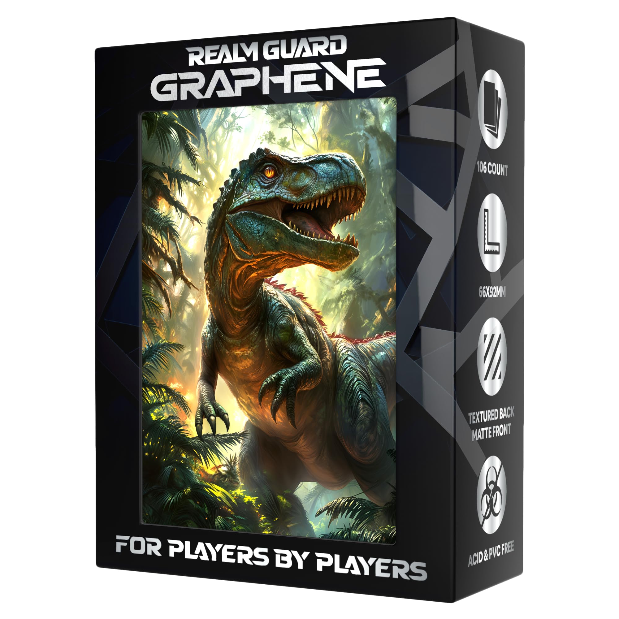 Realm Guard Graphene -100ct Textured Matte TCG/MTG Art Sleeves