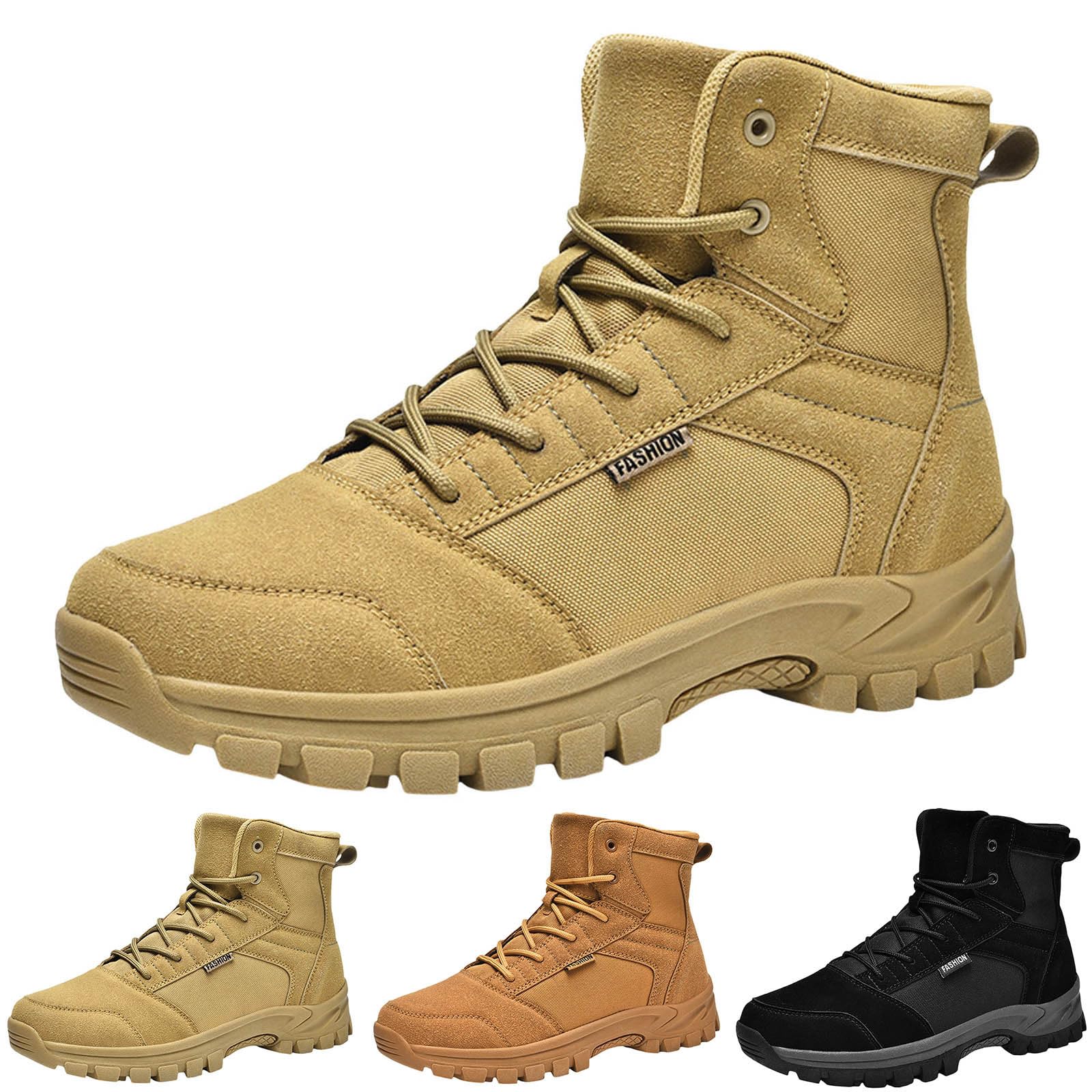 Générique Chaussures Militaires Et Boots pour Homme Montantes Militaire Chaussures Basket Running Securité Botte Moto Combat Boots Confort en Plein Air Bottes avec Coque Rangers Randonnée Chaussure