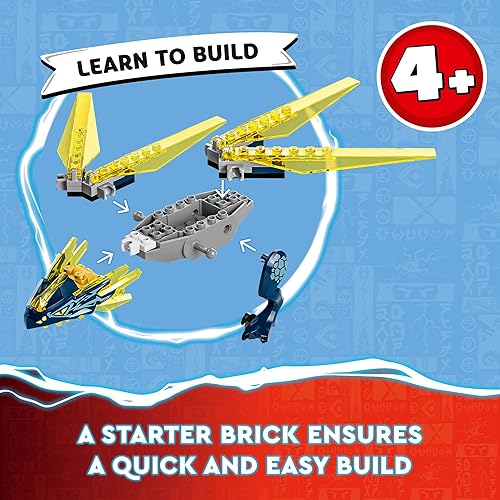 Miniatura 3 de LEGO NINJAGO NYA y Arin's Baby Dragon Battle 71798 Juguete de construcción Ninja, cuenta con un chorro, 2 dragones, 3 minifiguras y Baby Riyu, idea