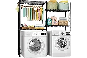 Over the Washer and Dryer Storage Shelf Laundry Room Organizer