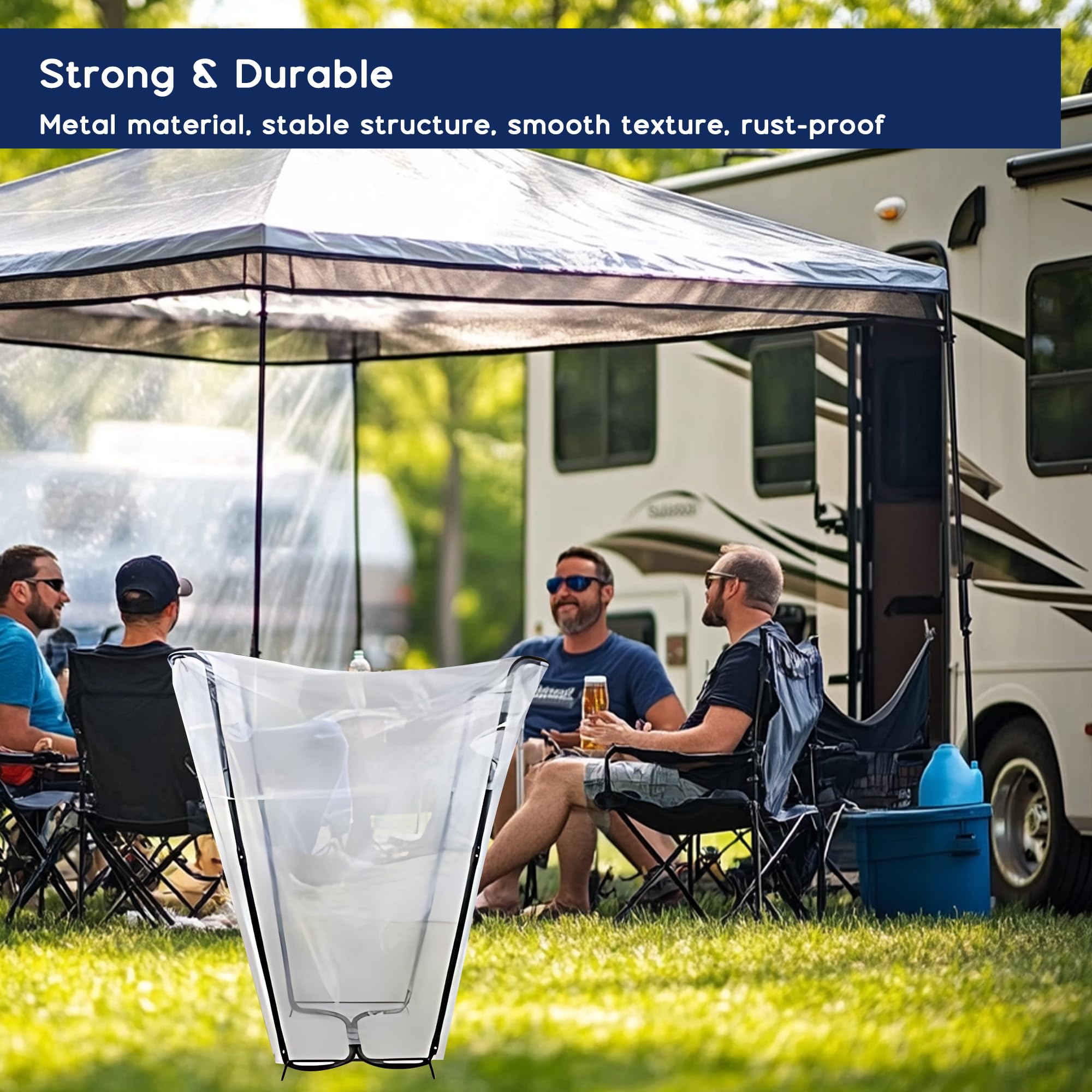 Outdoor Trash Bag Stand - Leaf Bag Holder -4