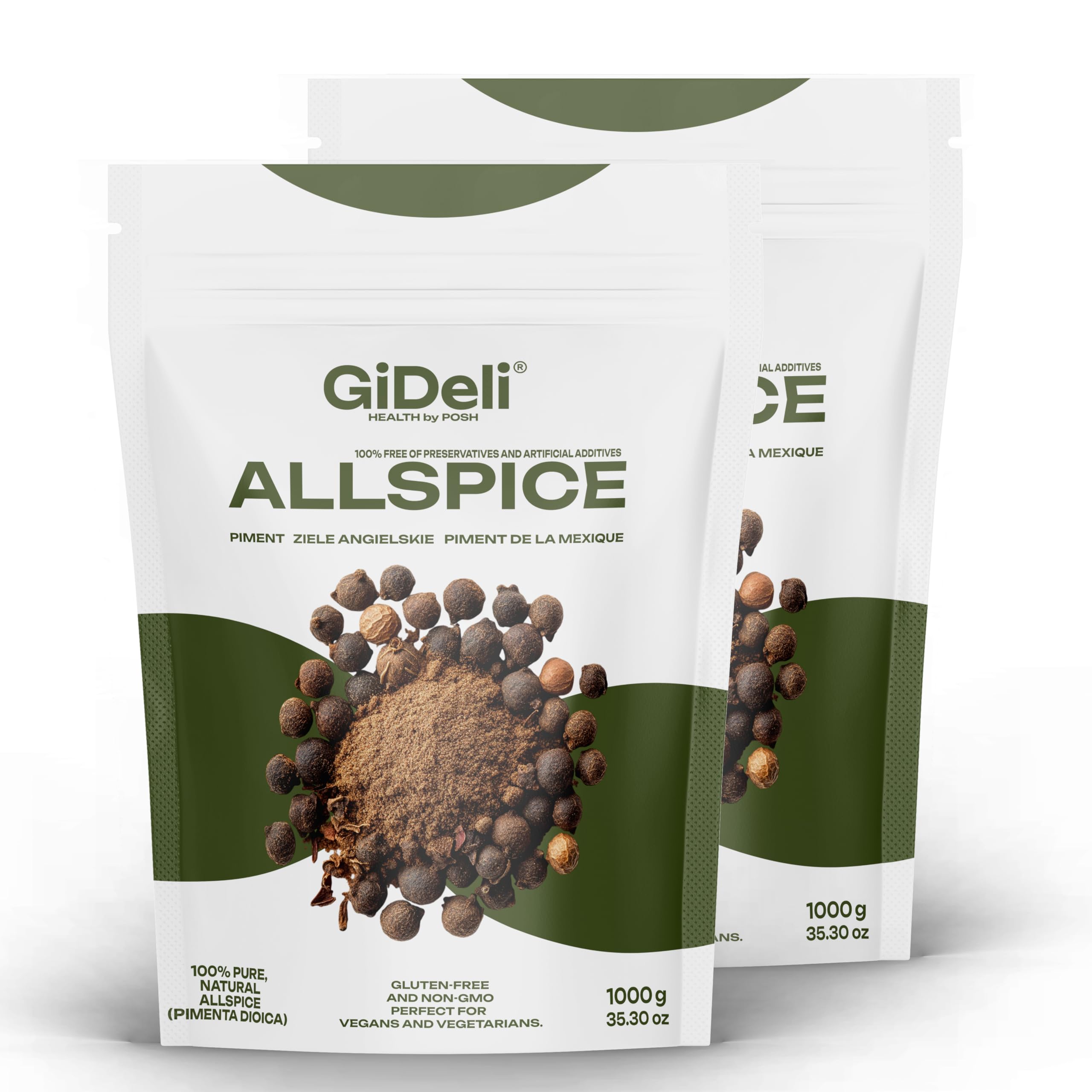 GiDeli Pimienta de Jamaica entera 2 kg semillas de pimienta de Jamai