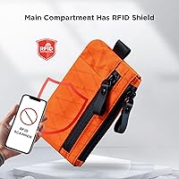 ALPAKA Zip Pouch Pro Orange X-Pac VX21 - Minimalist Zipper Wallet