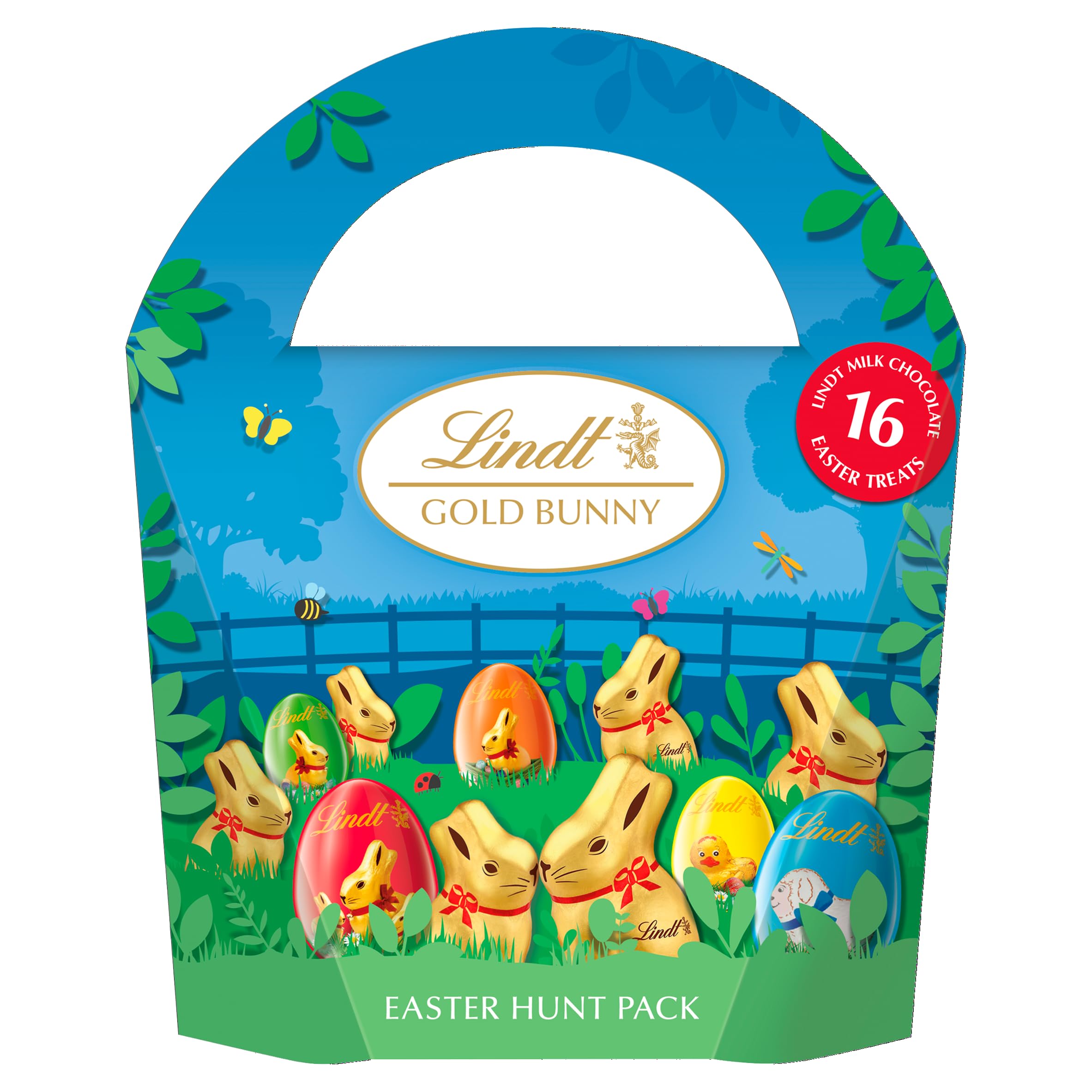 GOLD BUNNY Milk Chocolate Easter Hunt Pack, 160g - Perfect for Easter hunts or as a gift - A selection of the finest Lindt milk chocolate