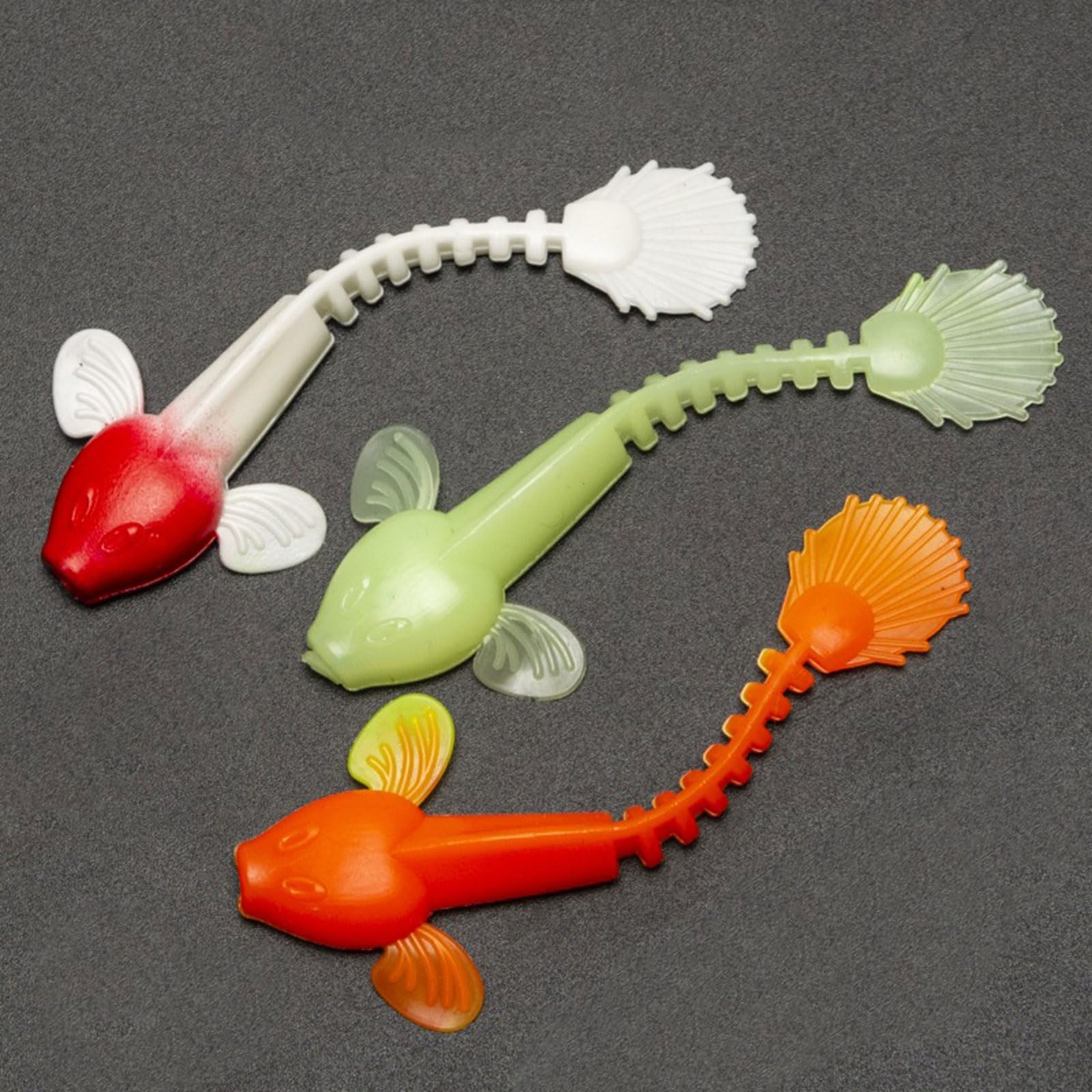 Appâts de pêche, 6 pièces Simulation Loach appâts Souples leurres de Natation Souples leurres à coulage Lent leurres de pêche Loach Souple appâts de pêche Souples(Red Head White)