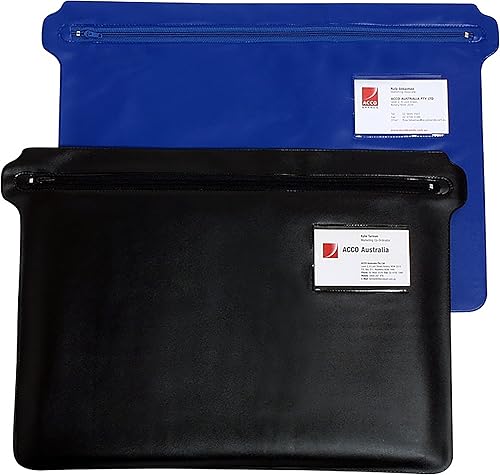 Marbig (R) 9007002 - Funda de convención con cremallera, 17.717 in x 12.008 in, color negro