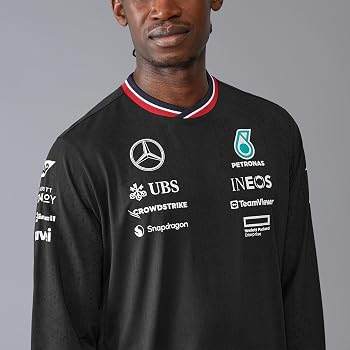 T-Shirt Officiel Mercedes AMG Petronas F1 2024 - Comme Lewis Et George !