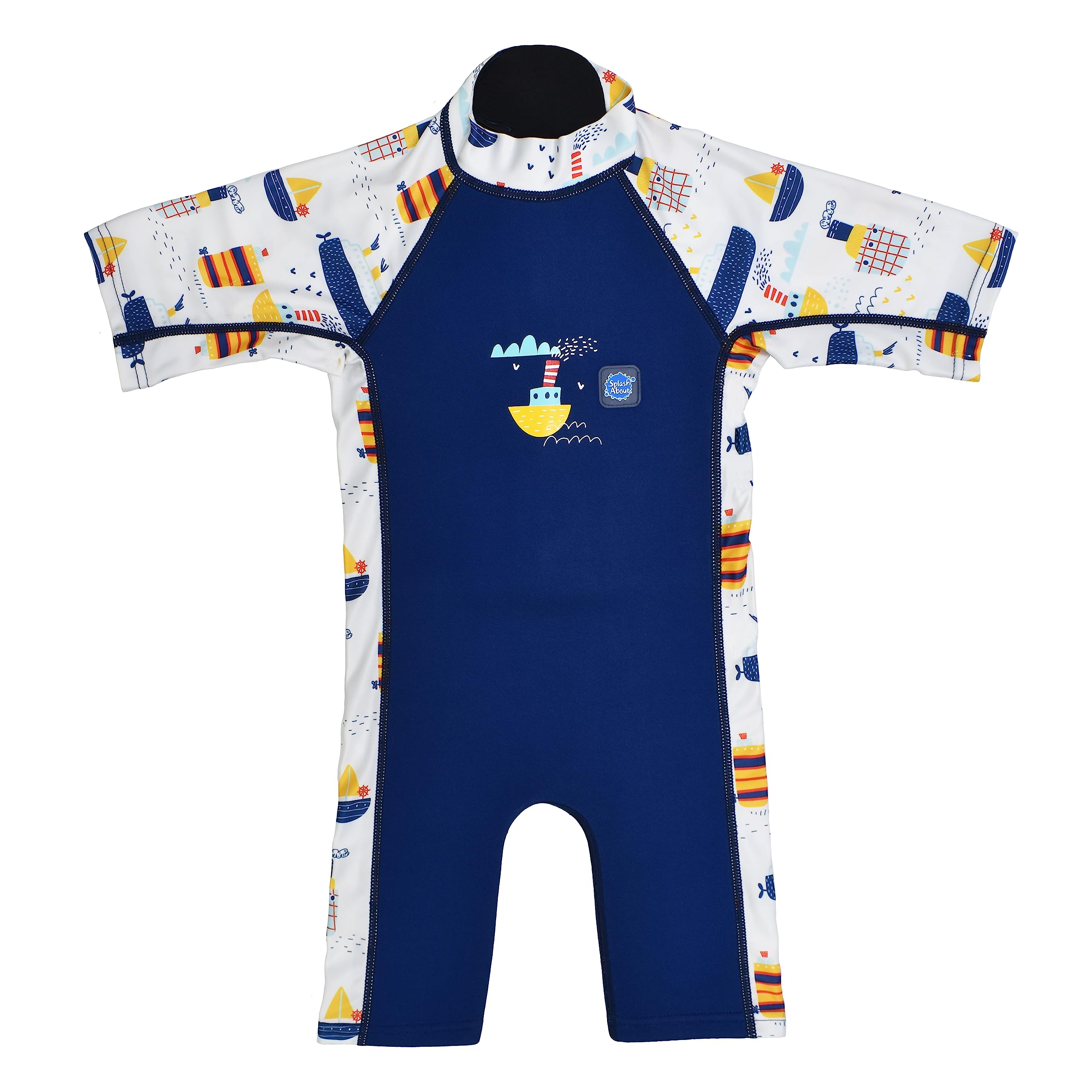 Splash About UV Sun and Sea Wetsuit, Tug Boats, 2-4 Years