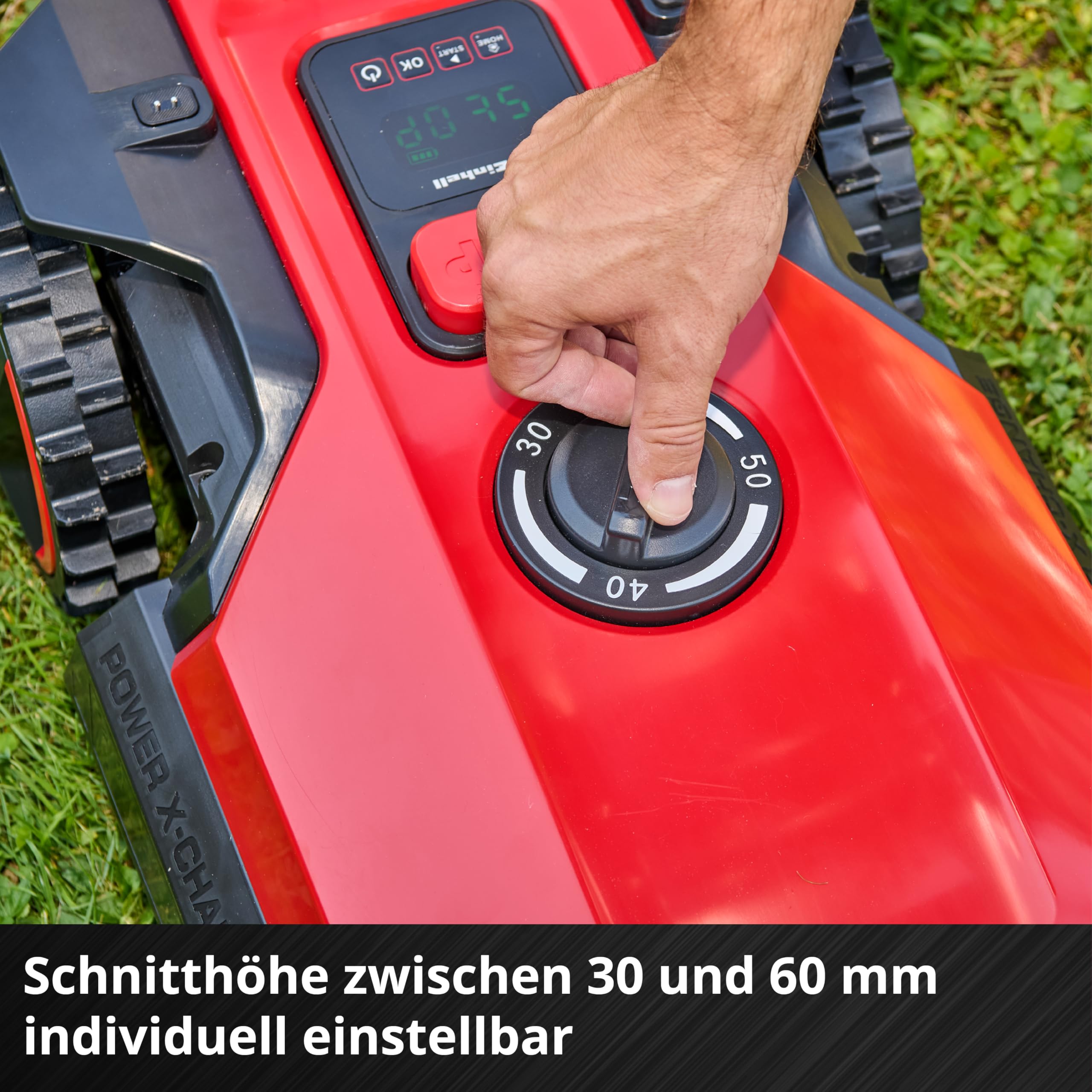 Einhell Mähroboter FREELEXO 500 Power X-Change (18 V, App-Steuerung, IPX5, Over-the-Air Updates via Wi-Fi, inkl. Installationsequipment für 500 m² + 2,5 Ah Plus Akku)