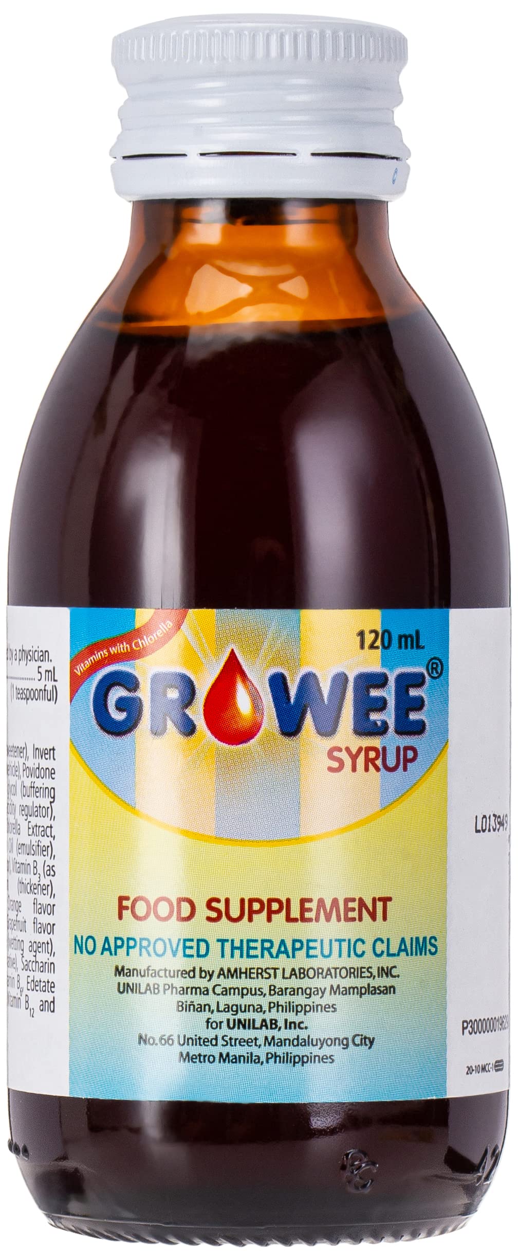 Growee Vitamins With Chlorella Syrup 120 Ml