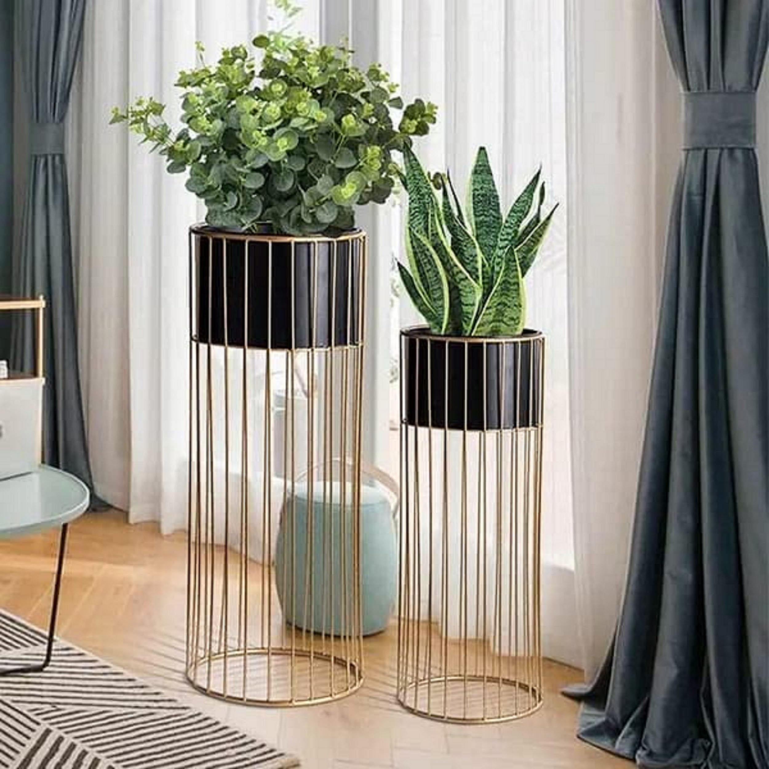Creation House Metal Planter Stand for Indoor Decoration Set Of 2 Planter stand And Pot For Livng Room, Garden Decoration (Size-30,20 Inches). (B0CYH8FCVL) Amazon Price History, Amazon Price Tracker