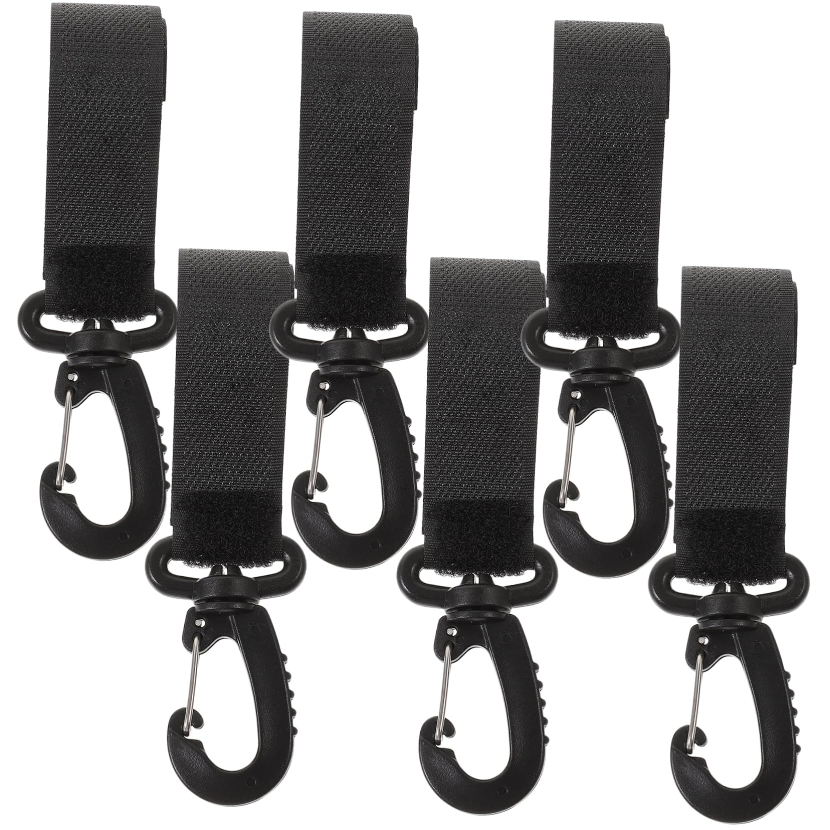 Beatifufu Baby Stroller Hooks 6pcs Diaper Bag Hooks Stroller Bag Clips for Hanging Style