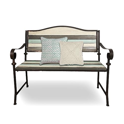 45 Inch Patio Bench, Garden Bench, Porch Bench, Cast Iron