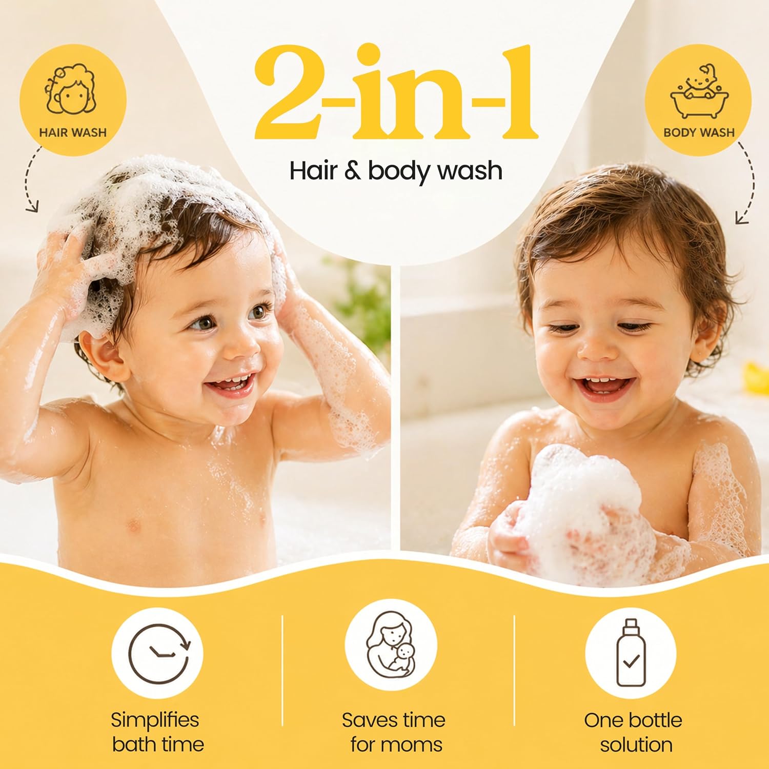 Bella B Squeaky Bee Bodywash 8 oz Baby Baby Bath Organic Natural Kids Organic Soap Baby Soap Organic 8 oz, Body Wash and Shampoo, Aloe Vera, 1 Count
