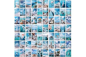 LIIGEMI Blue Wall Collage Kit: Enrich Your Walls with Coastal Vibes