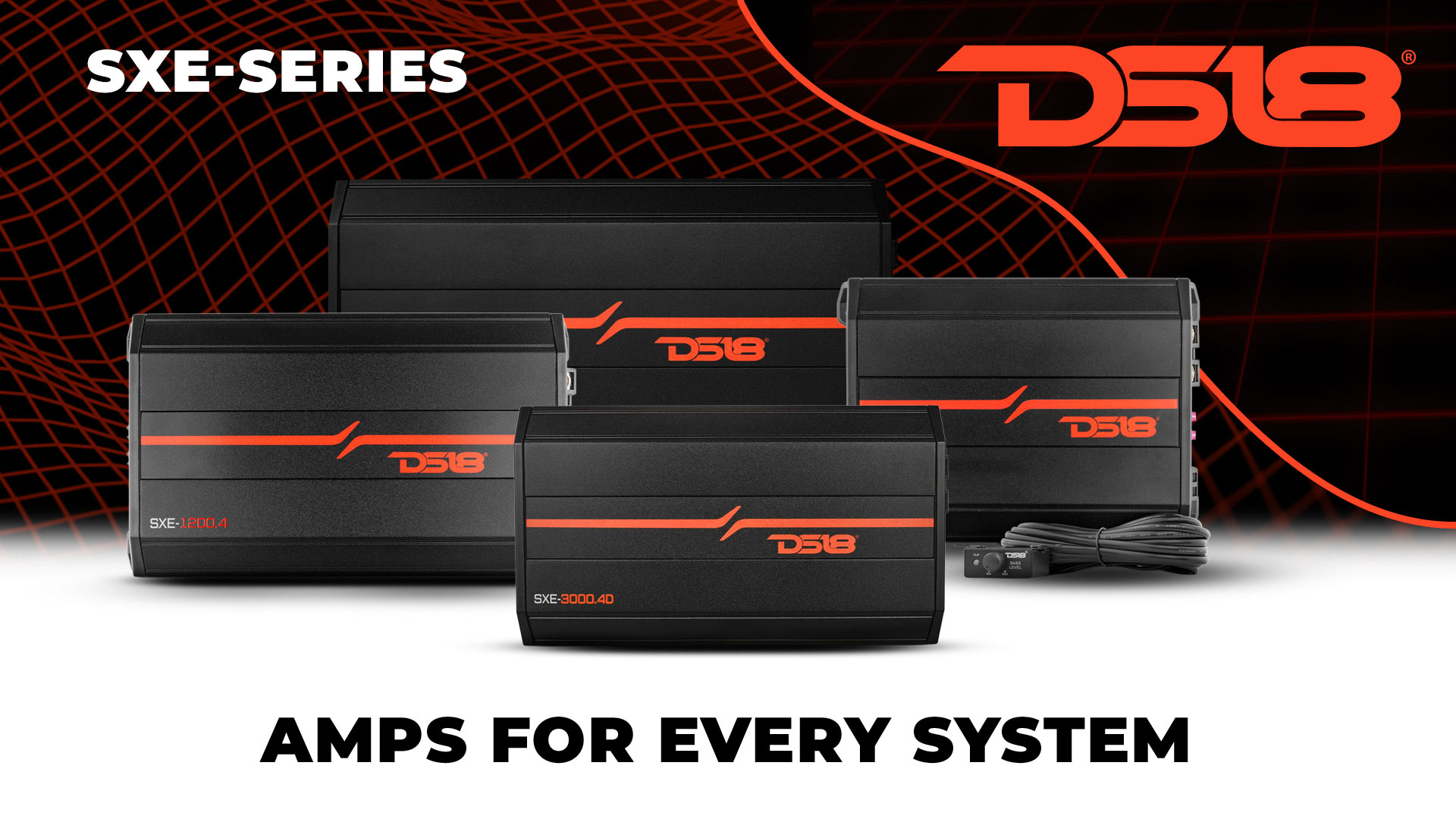 Amazon.com: DS18 SXE-3000.4D/BK Car Amplifier Stereo Full-Range