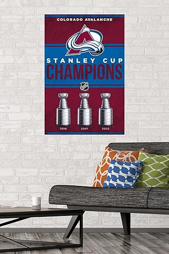 Miniatura 2 de Trends International NHL Colorado Avalanche - Póster de pared de Champions 23, 22.37 x 34.00 pulgadas, paquete de póster y montaje prémium