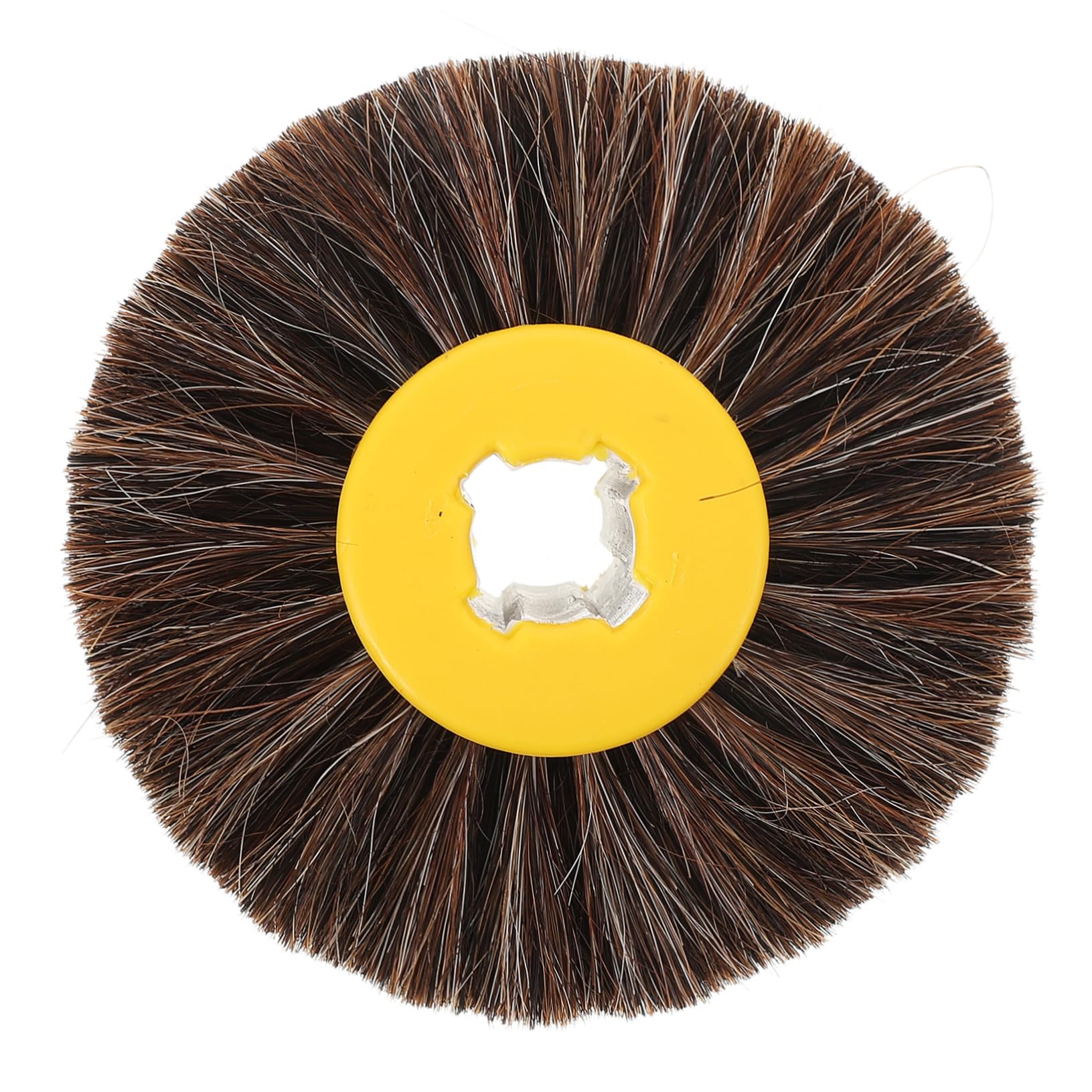 Tofficu 2 Pezzi per Lucidatura Setole Cavallo Ruota per Lucidatura Portatile per Finiture Lisce su Superfici per Lavori Finitura e Levigatura Casa e Officina