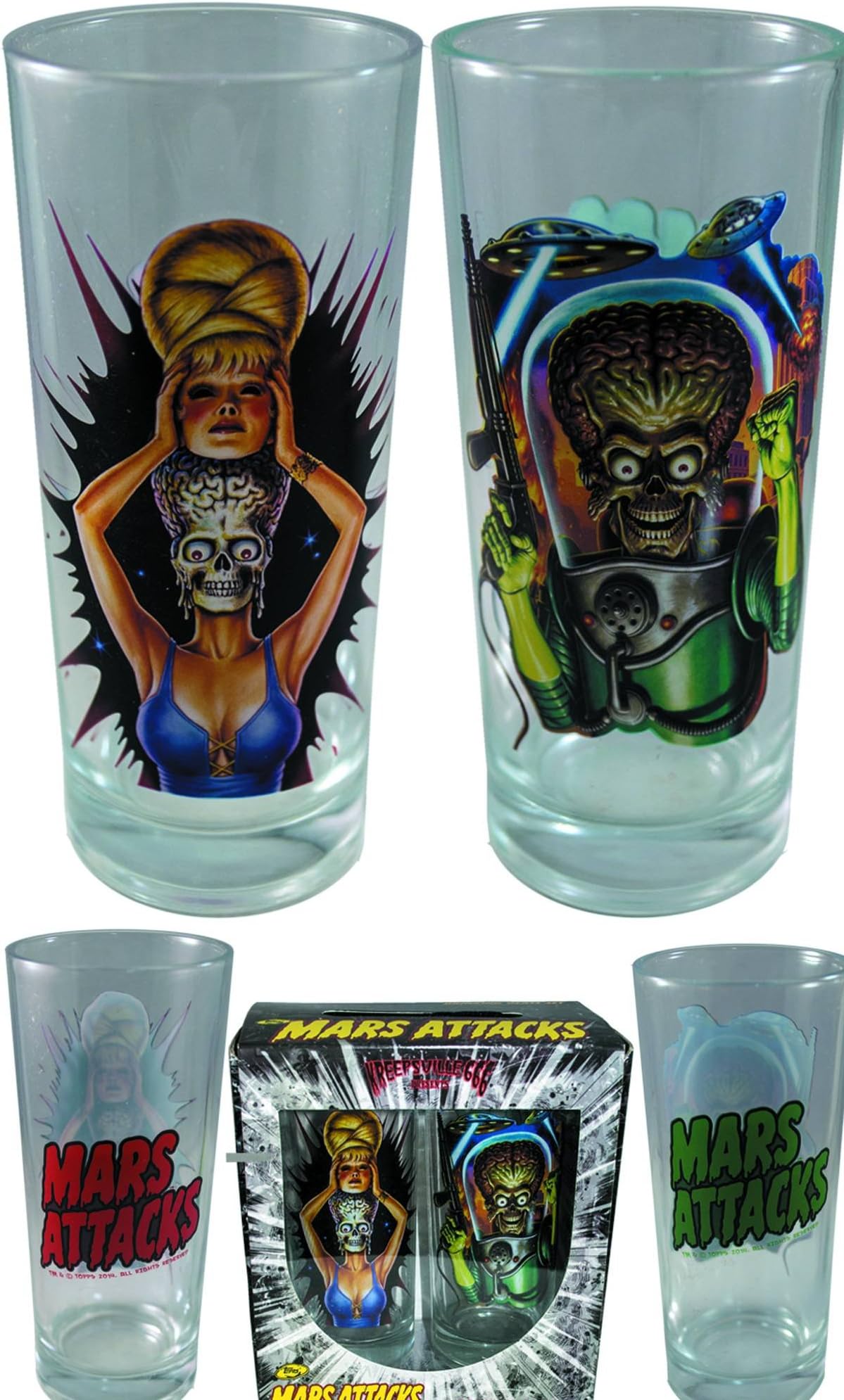 Mars Attack Pint Glass 2-Pack