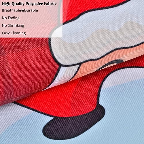 Miniatura 4 de Nidoul Delantal de Navidad para mujeres y hombres con bolsillos, bonitos y divertidos delantales de cocina para cocinar hornear para adultos