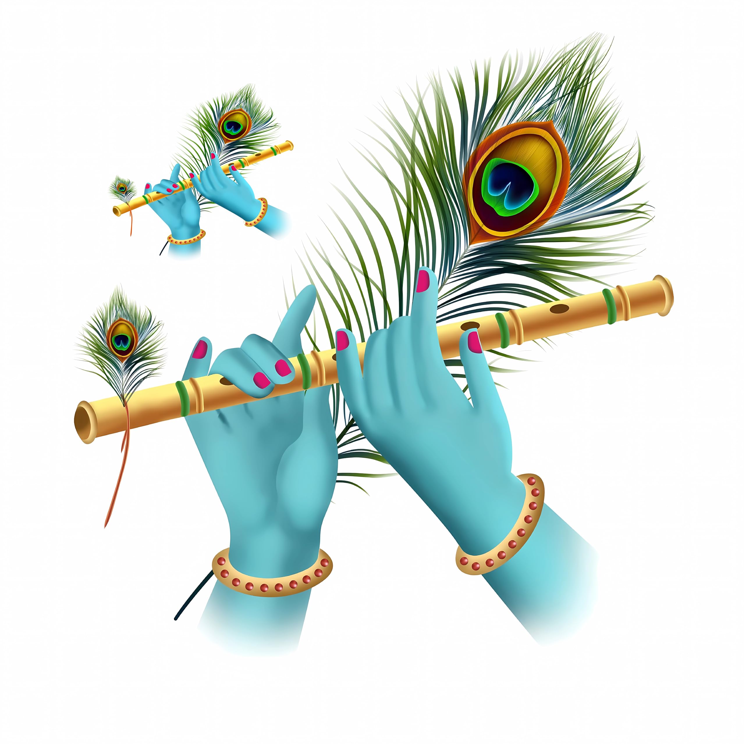 RNG GRAPHICS PVC Vinyl Flute in Hands Krishna Wall Sticker,Wall Stickers for Living Room,Wall Stickers for Bedroom,Kids Room Multicolor,46 Cm x 46 Cm,Pack of 1 (B0CVQQHGHZ) Amazon Price History, Amazon Price Tracker