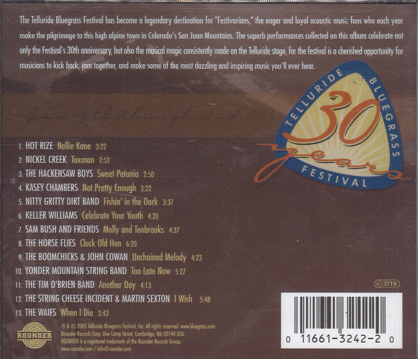 Telluride Bluegrass Festival Thirty Years