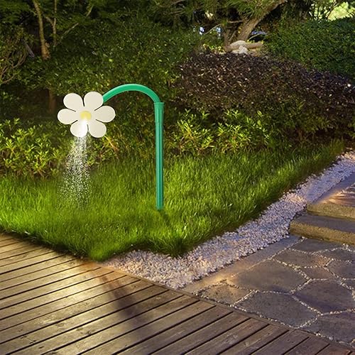 Miniatura 4 de Rociador de agua de flores, rociador giratorio de jardín con forma de flor, flor divertida para patio bailarín, riego para patio, césped, jardín,