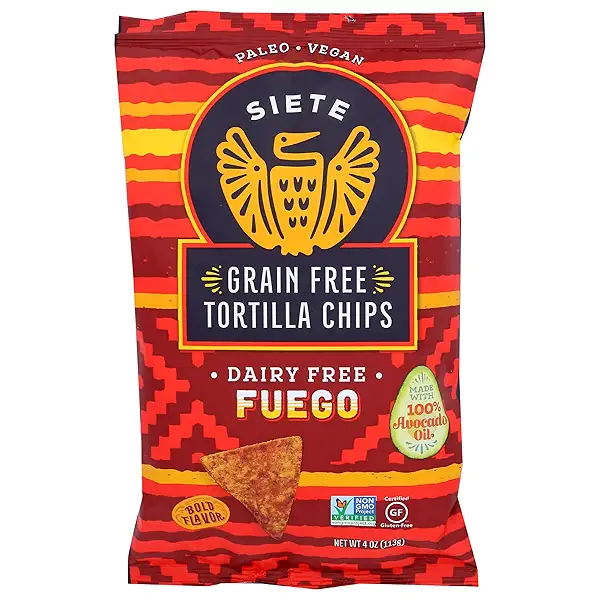 Siete Fuego Grain Free Tortilla Chips, 4 Oz 1