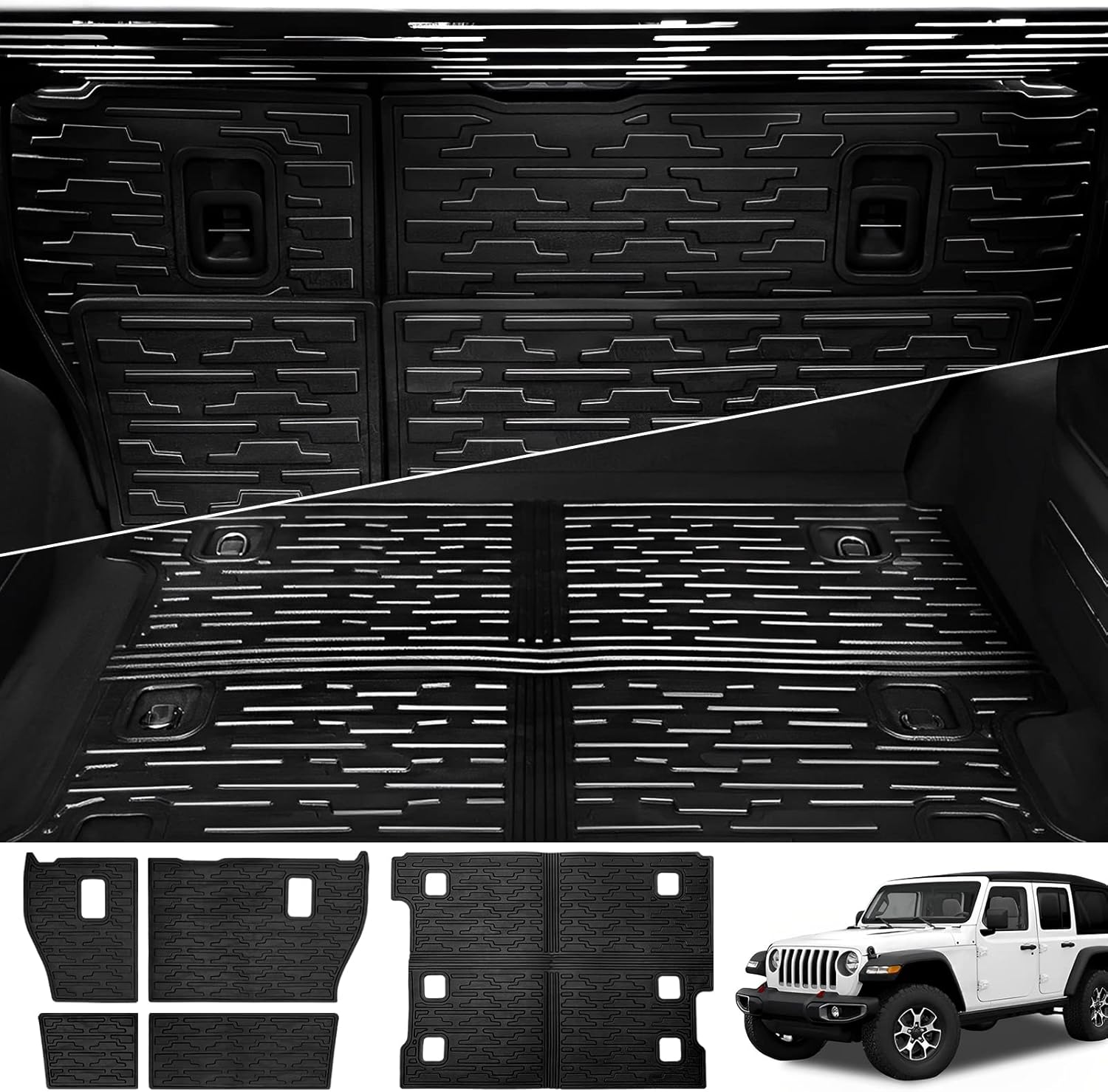 Utiiy Tunk Liner fit for 20182023 Jeep Wrangler JL Cargo