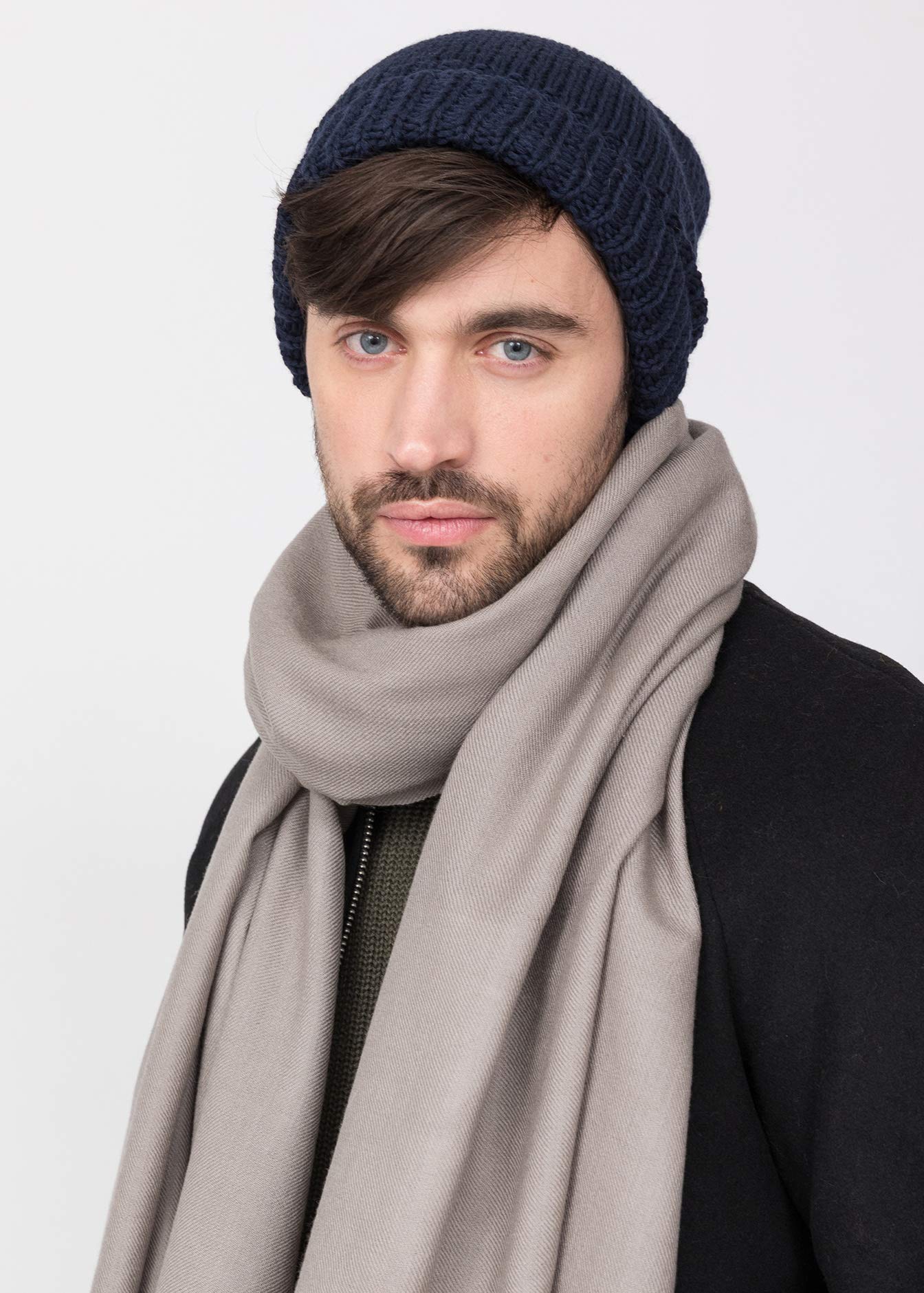 likemary Gorro para hombre – Gorro de lana merino – Regalos éticos – hecho a mano – Sombrero de lana al aire libre