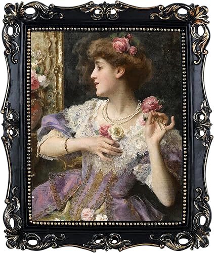 Miniatura 8 de Funerom Marcos de fotos vintage de 11 x 14 pulgadas con frente de cristal, marco adornado, marcos de fotos antiguos para mesa o colgar en la pared,