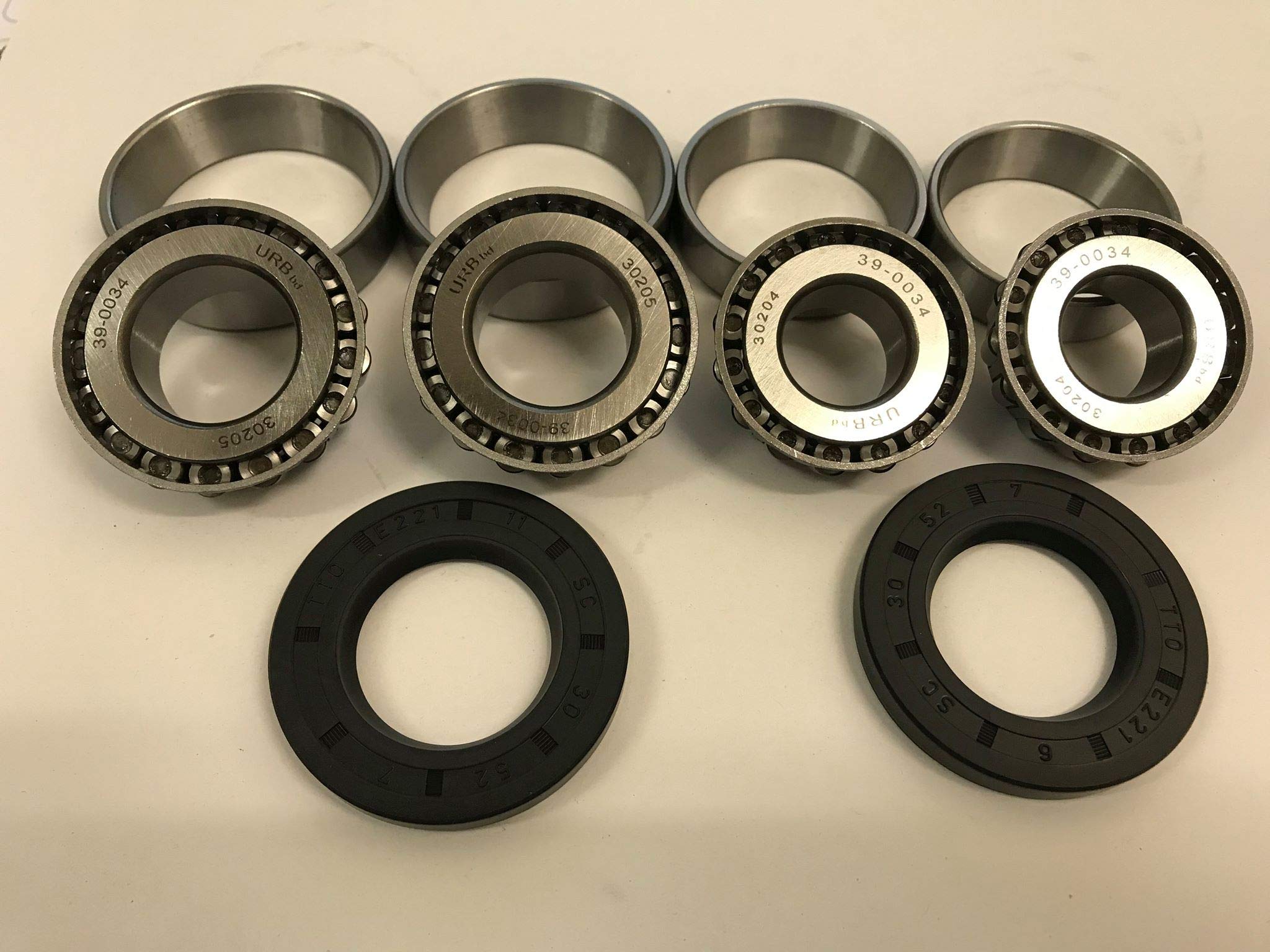 Lot de 4 roulements de roue Erde (pour 2 moyeux) 30204 30205 Joint Maypole Remorque Daxara