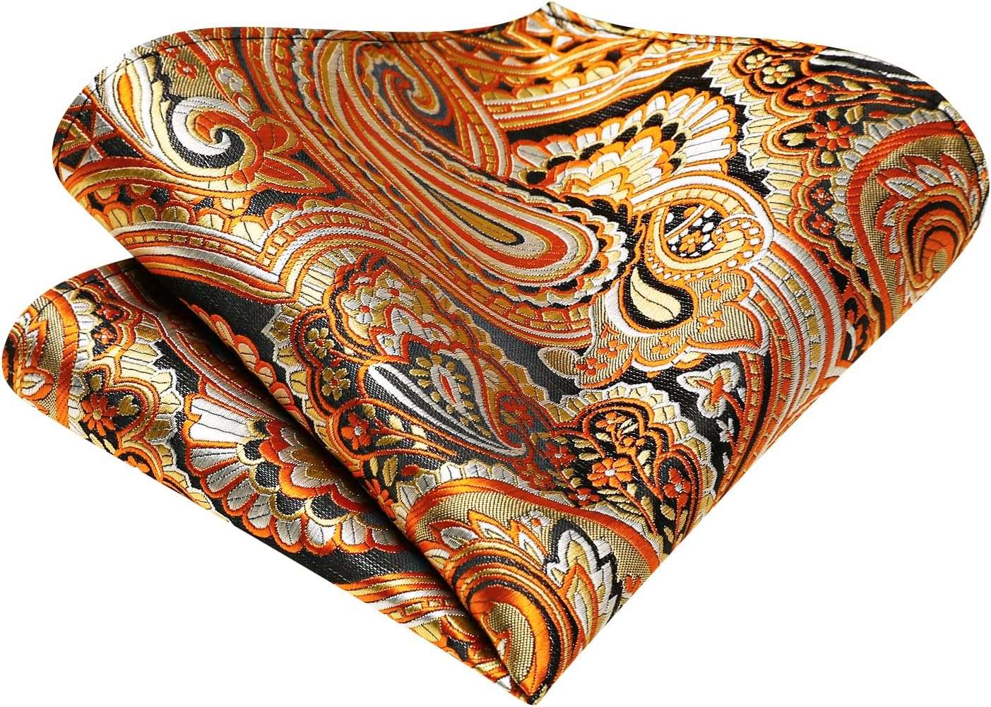 Hi-Tie Ascot Ties for Men Silk Cravat Handkerchief Cufflinks Lapel Pin Scarf Tie Sets Wedding Party Formal - Image 5