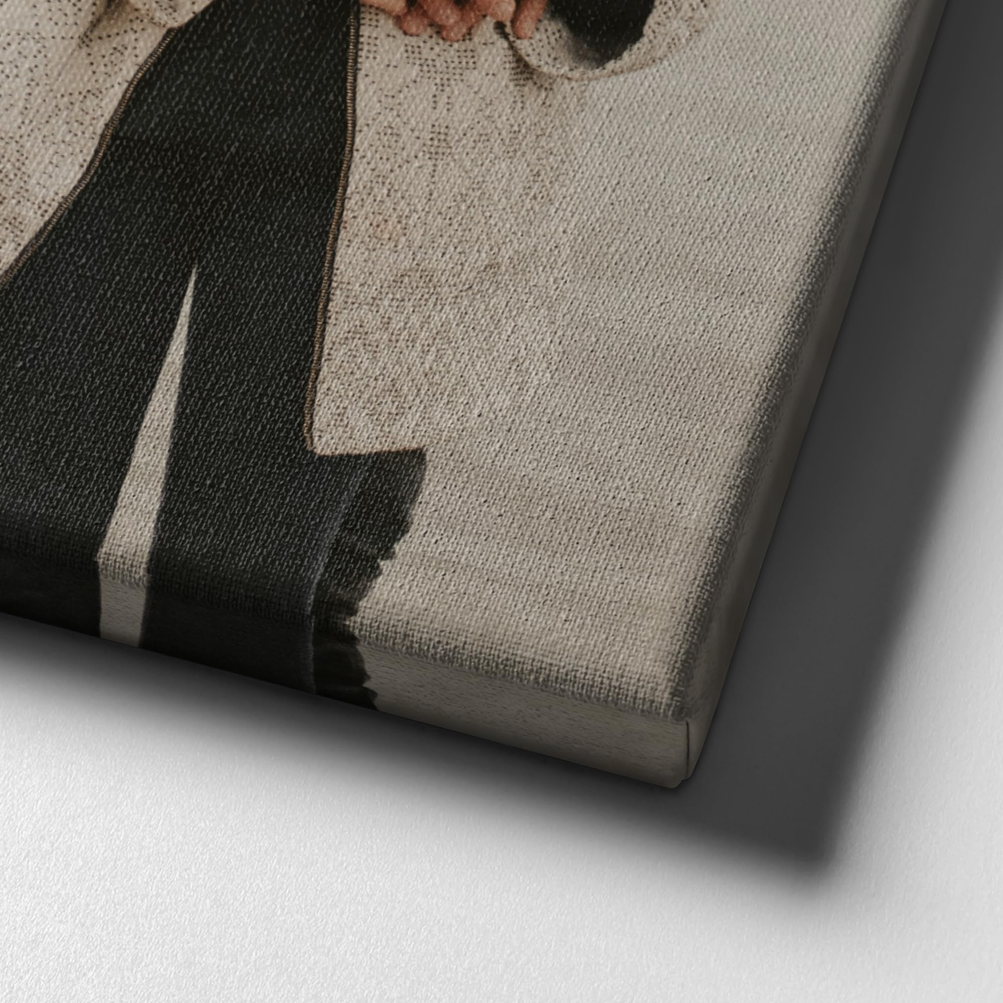 Liebesleinwand Individuelles Wandbild mit Foto | Jahrestag, Hochzeitstag Geschenke für Frauen | Leinwand mit Foto, Namen und Datum gestalten | Nimm meine Hand
