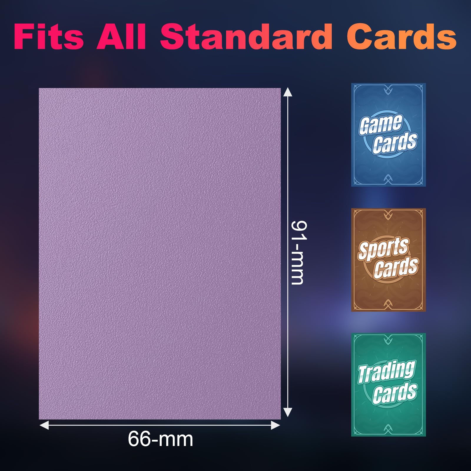 Paquete de 1200 fundas para tarjetas, fundas dobles mate para tarjetas coleccionables con parte trasera opaca y suave barajado, fundas protectoras de tarjetas resistentes a desgarros para MTG, TCG,