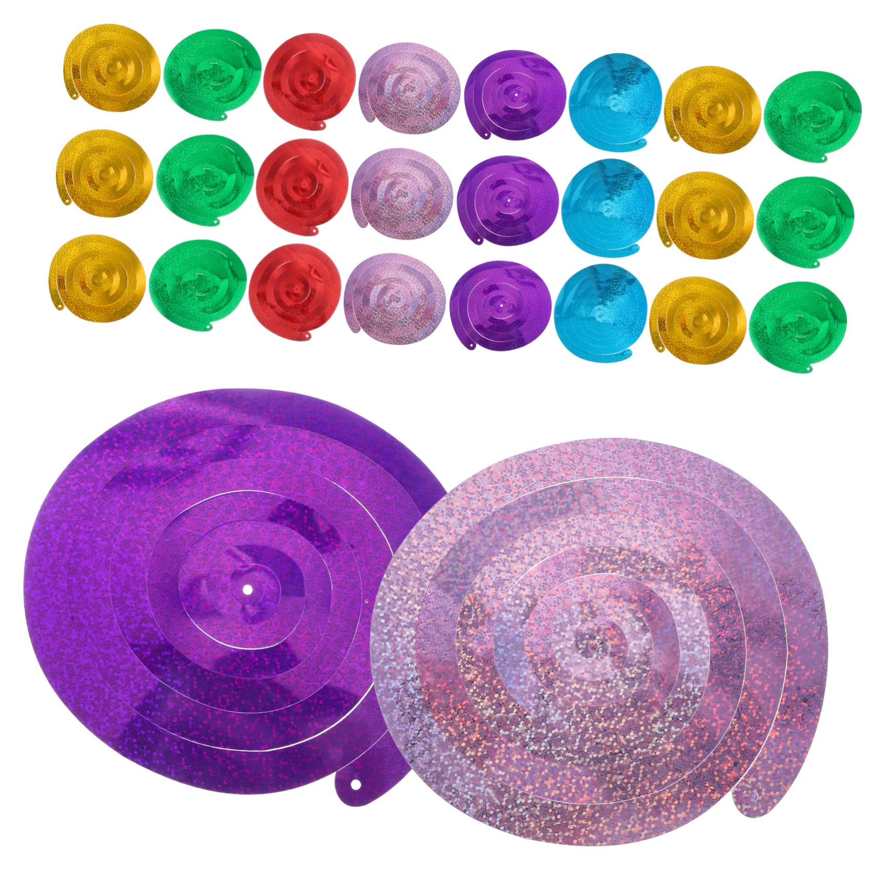 Amosfun 25 Set decorazione della festa decorazioni natalizie natale decorazioni ricciolo appeso alla festa decorazioni del soffitto appese decorazioni a turbinio per feste sospeso