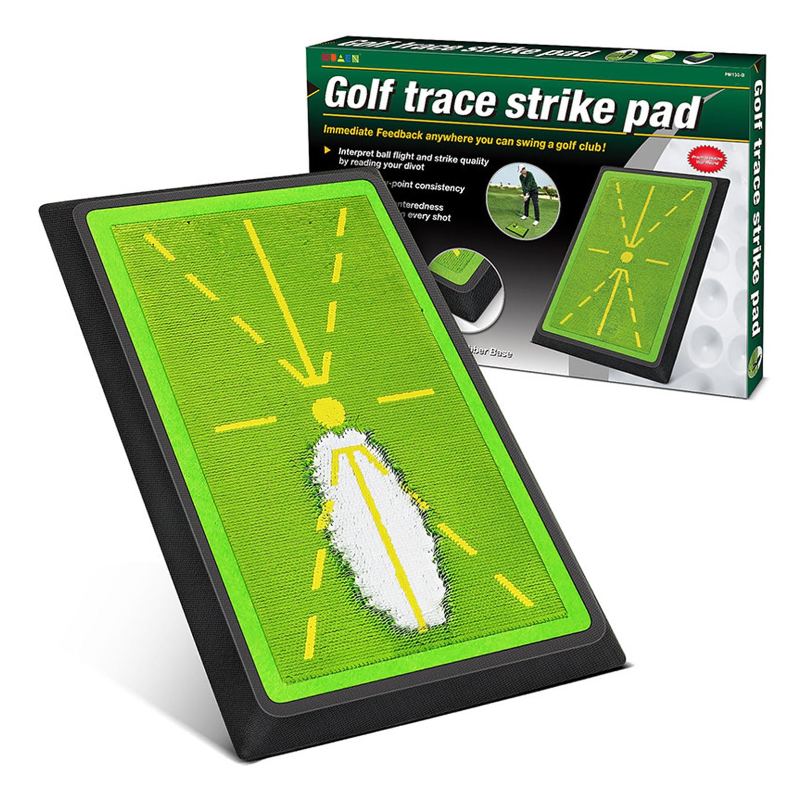 Golf-Trainingsmatte Golfschaukelmatte, Golf-Schwingmatte, Übungsmatte Mit Rutschfester Gummibasis für Driver, Eisen, Chippen, Indoor Outdoor Trainingsmatte Für Anfänger Fortgeschrittene