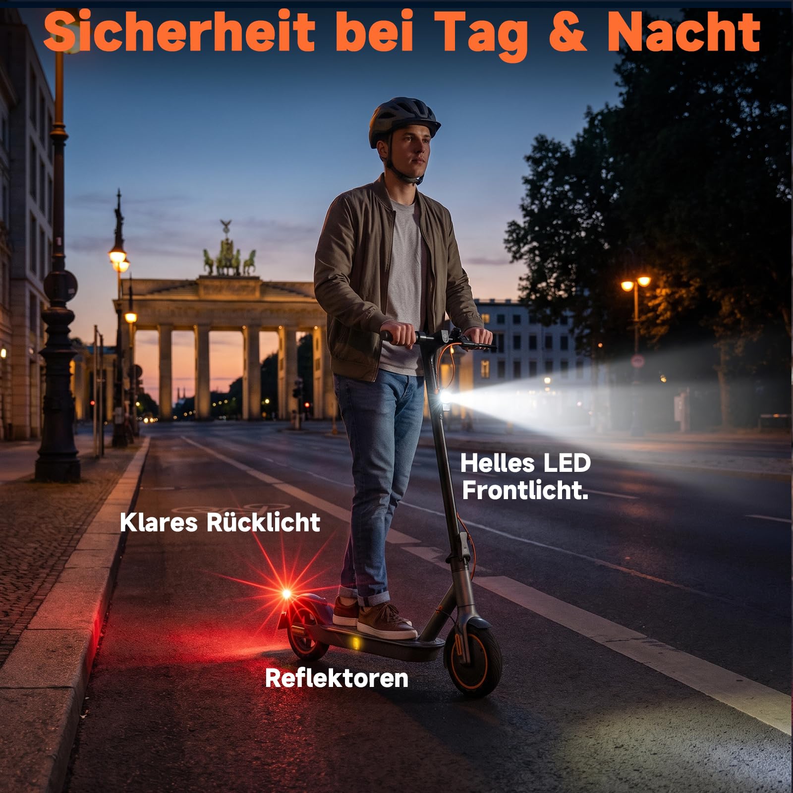 E Scooter S3ABE mit Straßenzulassung, 350W Motor, 20 km/h, 35 km Reichweite, E-ABS & Scheibenbremse, Seemar Faltbarer E-Roller