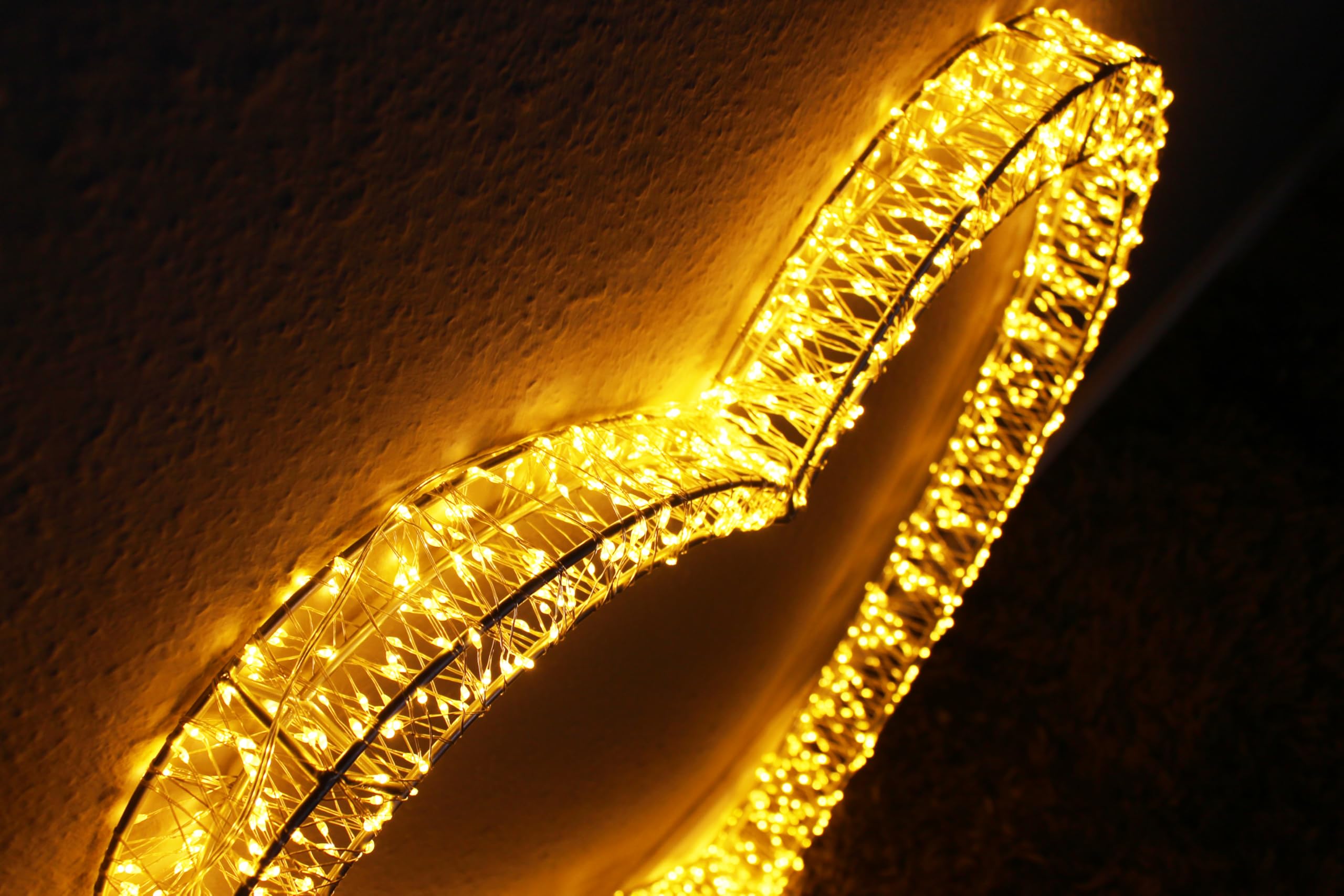 Decorazione a LED a forma di cuore con 1440 LED, 62 x 60 x 5 cm, con timer, cuore luminoso, lampada decorativa per interni ed esterni