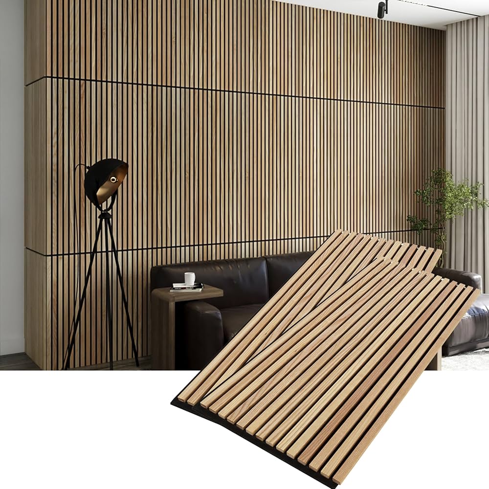 Amazon.co.jp: Woody Walls 無垢材スラット壁パネル、木製スラット壁