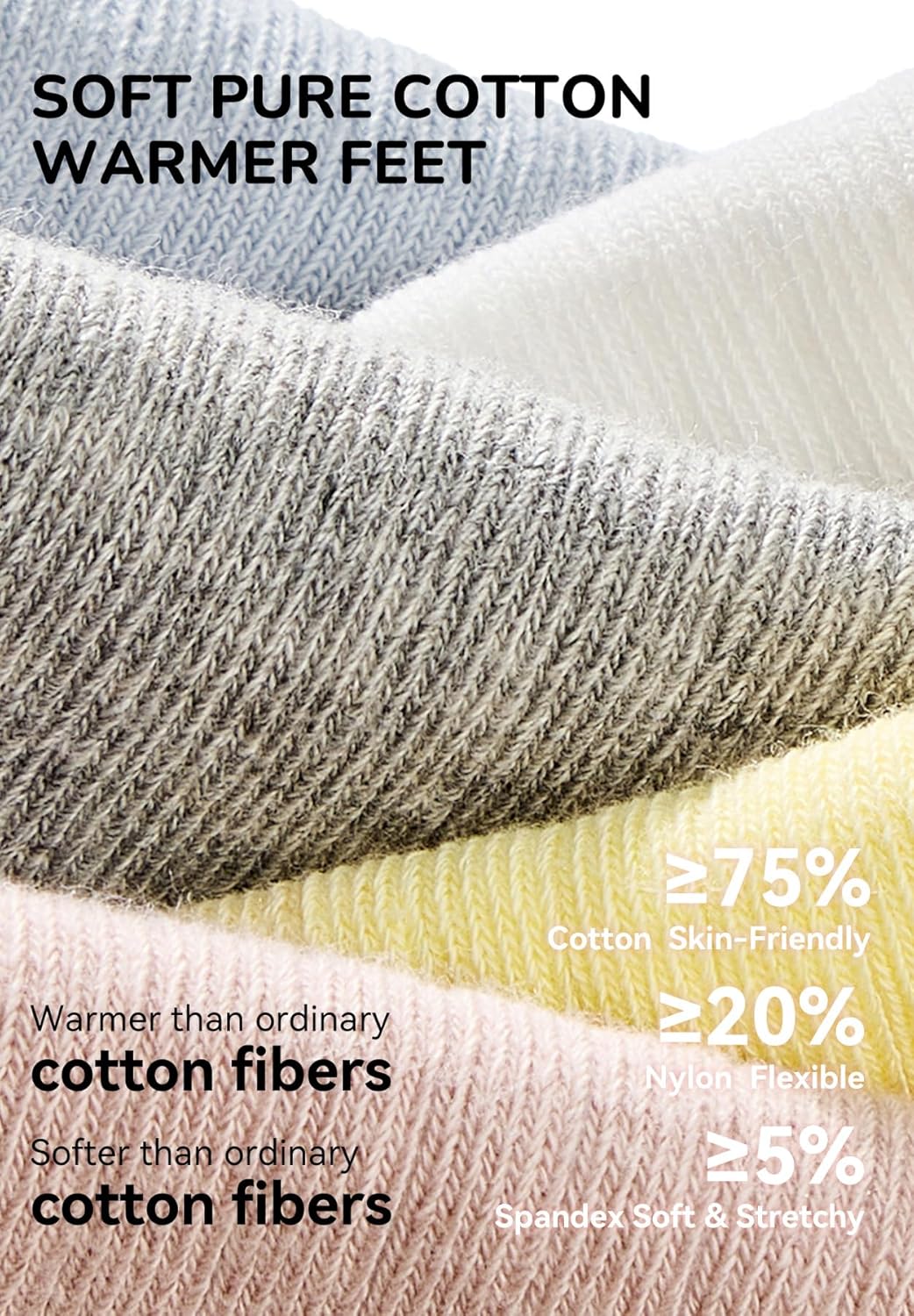 Zando Baby Knee High Socks Girls,Infants Stockings Ruffle Toddler Long Sock,Gift for Newborn - Image 2