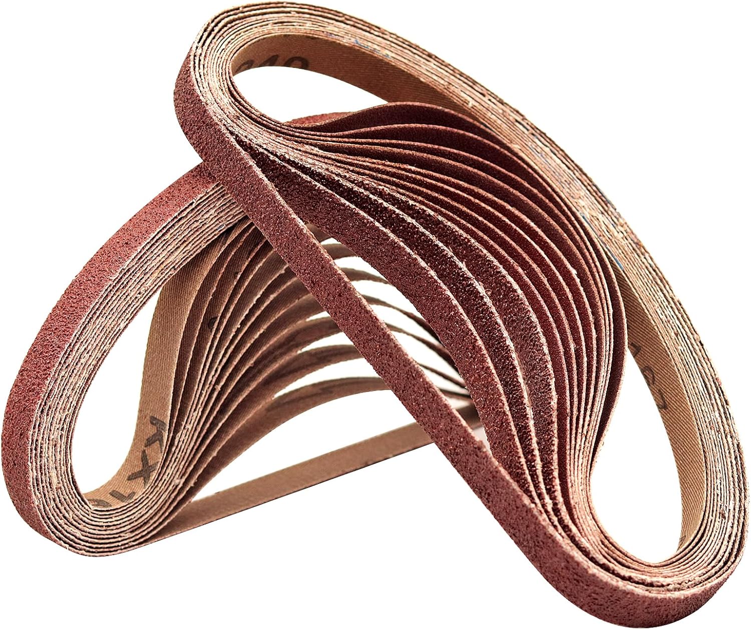 1/2 Inch x 18 Inch Sanding Belts for Air Belt Sander, 24 PCS 1/2" x 18